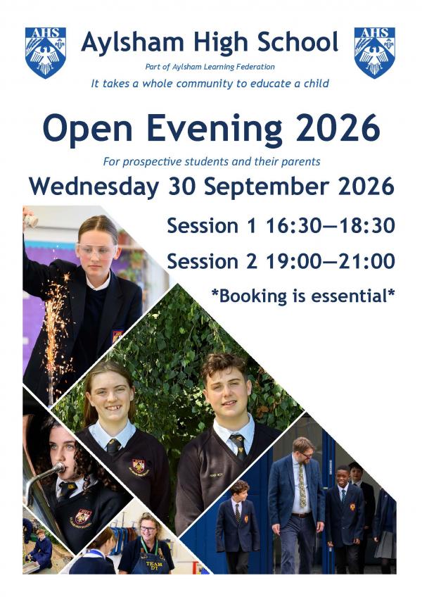 Open Evening 2026 poster